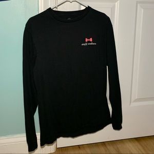 black long sleeve simply southern tee